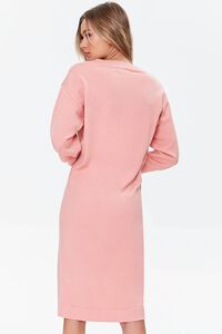 PINK Ribbed-Trim Sweater Dress, image 3