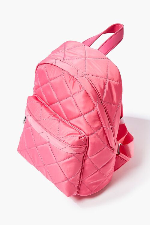 PINK Quilted Zip-Up Backpack, image 2