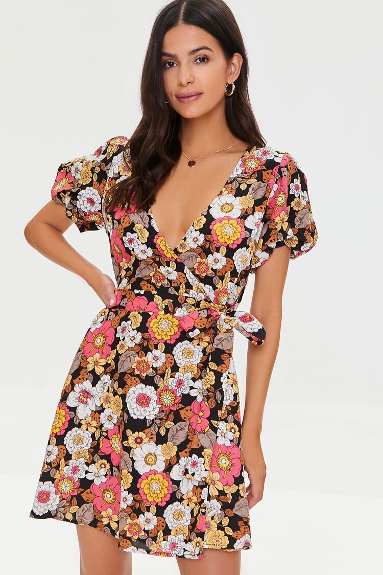 Buy Forever 21 women textured mini dress yellow Online | Brands For Less