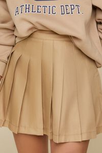 BEIGE Pleated Mini Skirt, image 6