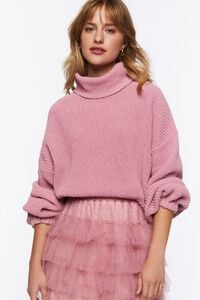 DAWN PINK Ribbed Turtleneck Sweater, image 6