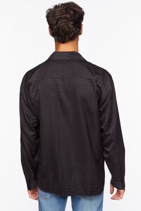 BLACK Croc Print Long-Sleeve Shirt, image 3