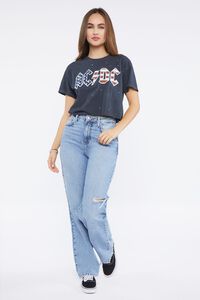 BLACK/MULTI ACDC Tour Graphic Cropped Tee, image 4