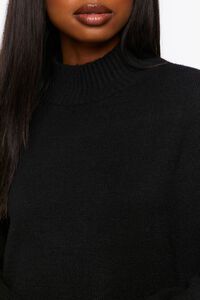 BLACK Marled Sweater Dress, image 5