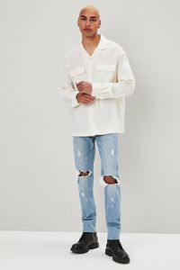 CREAM Vented Button-Front Shirt, image 4