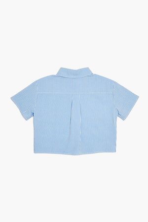 Girls Pinstriped Pocket Shirt (Kids)