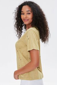 TAUPE Distressed Mineral Wash Tee, image 2