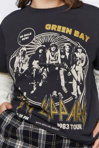 BLACK/MULTI Plus Size Def Leppard Graphic Combo Tee, image 5