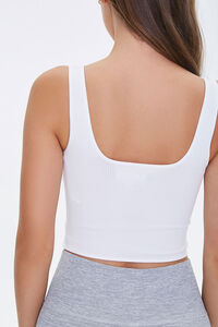 WHITE Active Seamless Square Tank Top, image 3