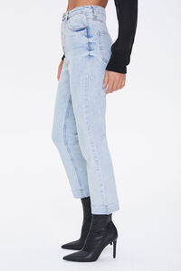 LIGHT DENIM Slim Straight High-Rise Jeans, image 3
