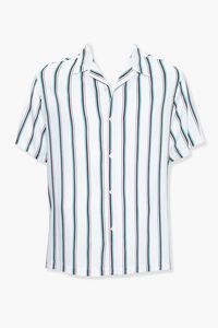 Striped Cuban Collar Shirt, image 1