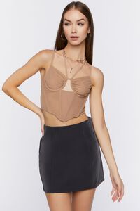 Cropped Cutout Bustier Cami, image 1