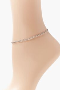 SILVER Curb Chain Anklet, image 2