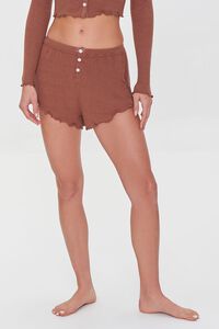 ROOT BEER Lettuce-Edge Lounge Shorts, image 2
