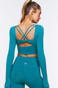 TURKISH TILE Active Long-Sleeve Strappy Top, image 3