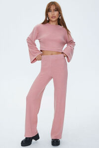 MAUVE Bell Sleeve Pullover & Flare Pants Sets, image 4