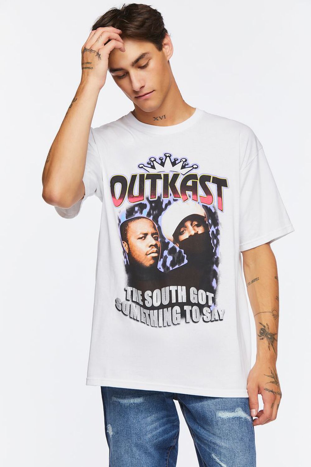 WHITE/MULTI Outkast Graphic Tee, image 1