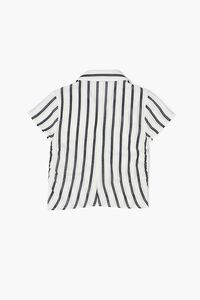 Girls Ruched Striped Shirt (Kids), image 2