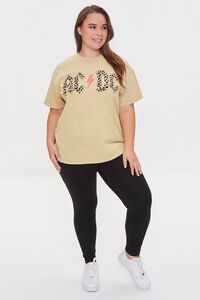 TAUPE/MULTI Plus Size ACDC Graphic Tee, image 4