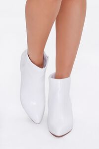 Faux Croc Leather Booties, image 4
