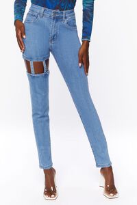 High-Rise Cutout Jeans, image 2