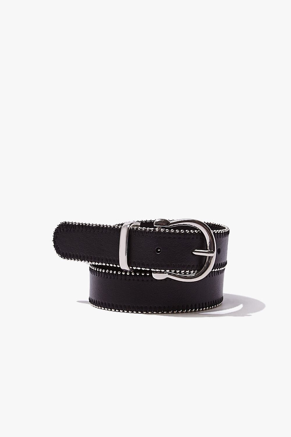 Studded Faux Leather Belt, image 1