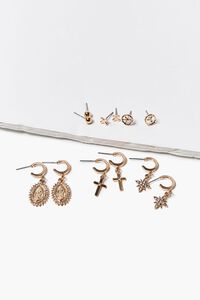 GOLD Assorted Drop & Stud Earring Set, image 2