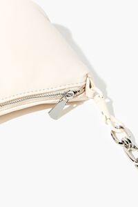 Faux Leather Chain Baguette Bag, image 5