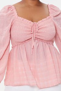 ROSE Plus Size Sweetheart Gingham Top, image 5