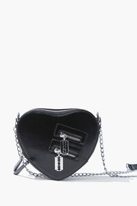 BLACK Heart-Shaped Crossbody Bag, image 4