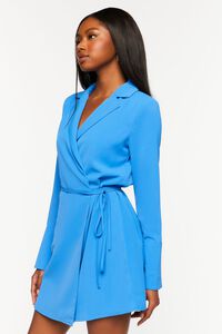 ROYAL BLUE  Surplice Mini Wrap Dress, image 2