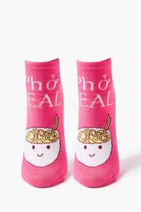 PINK/MULTI Pho Real Graphic Ankle Socks, image 2