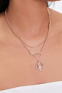Honey Pendant Layered Necklace, image 1