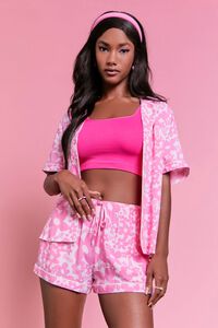 LIGHT PINK/PINK ICING Barbie™ Pajama Shirt & Shorts Set, image 1