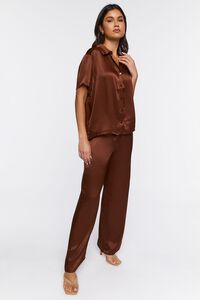CHOCOLATE Oversized Button-Front Shirt, image 4
