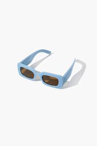 LIGHT BLUE/BROWN Rectangular Frame Sunglasses, image 2