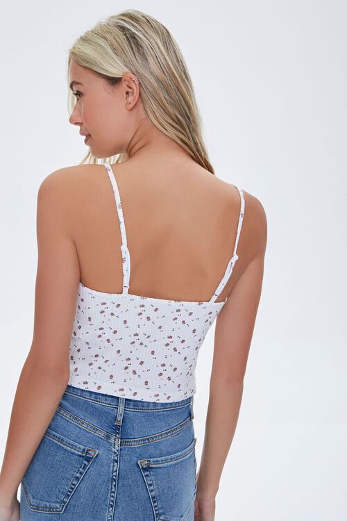 WHITE/MULTI Born To Fly Cropped Cami, image 3
