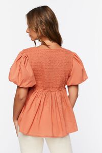 RUST Tiered Puff Sleeve Top, image 3