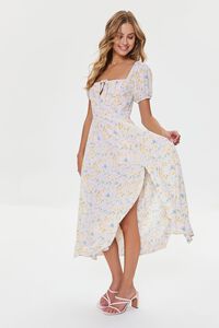 PINK/MULTI Floral Print Midi Dress, image 4