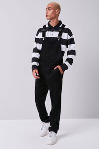 BLACK Corduroy Buttoned Overalls, image 1