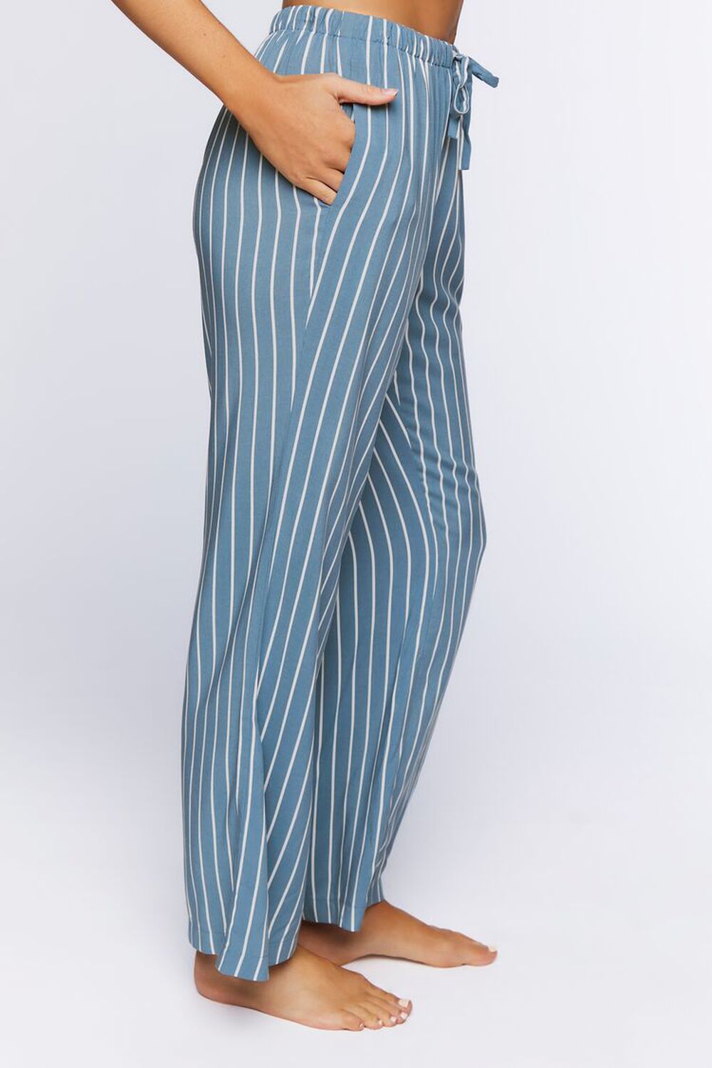 COLONY BLUE/WHITE Striped Pajama Pants, image 3
