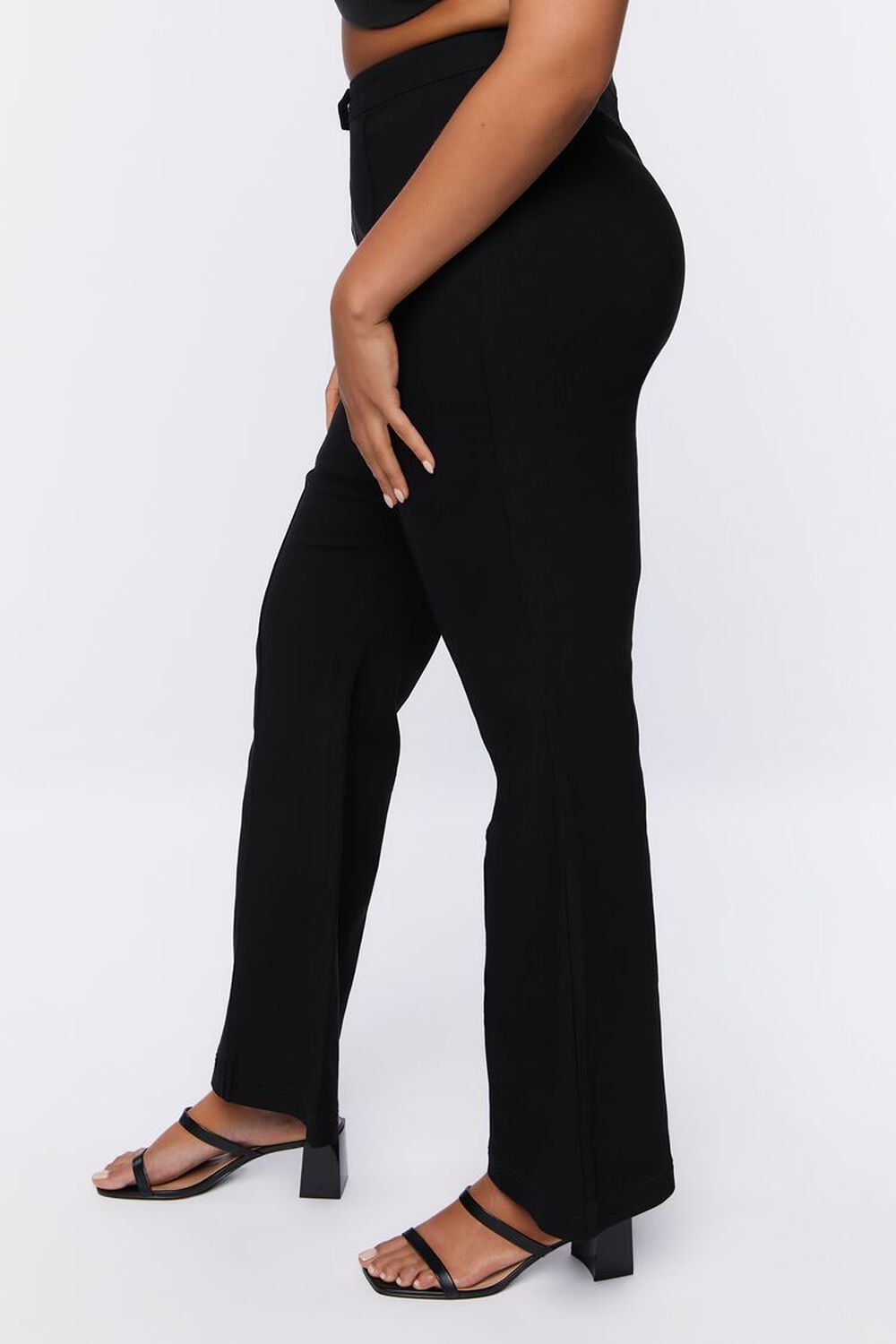 Plus Size High-Rise Flare Pants, image 3