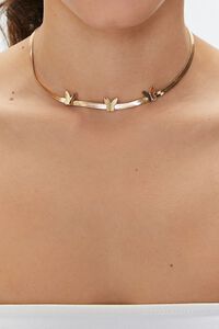 GOLD Butterfly Snake Chain Necklace, image 1