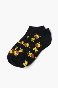 BLACK/MULTI Giraffe Ankle Socks, image 2