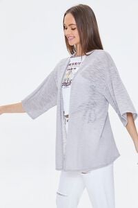 GREY Open-Front Cardigan Sweater, image 2
