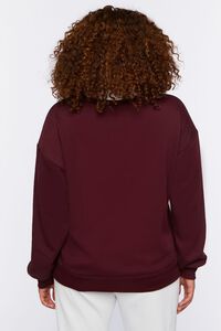 BURGUNDY/MULTI Plus Size Academy Graphic Pullover, image 3