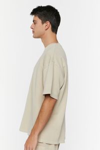 TAUPE French Terry Crew Tee, image 2