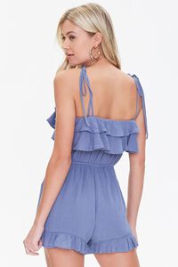 STONE BLUE Tiered Flounce Cami Romper, image 3