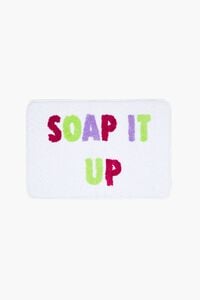 WHITE/MULTI Soap It Up Bath Mat, image 1