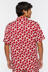 WHITE/RED Heart Print Short-Sleeve Shirt, image 4